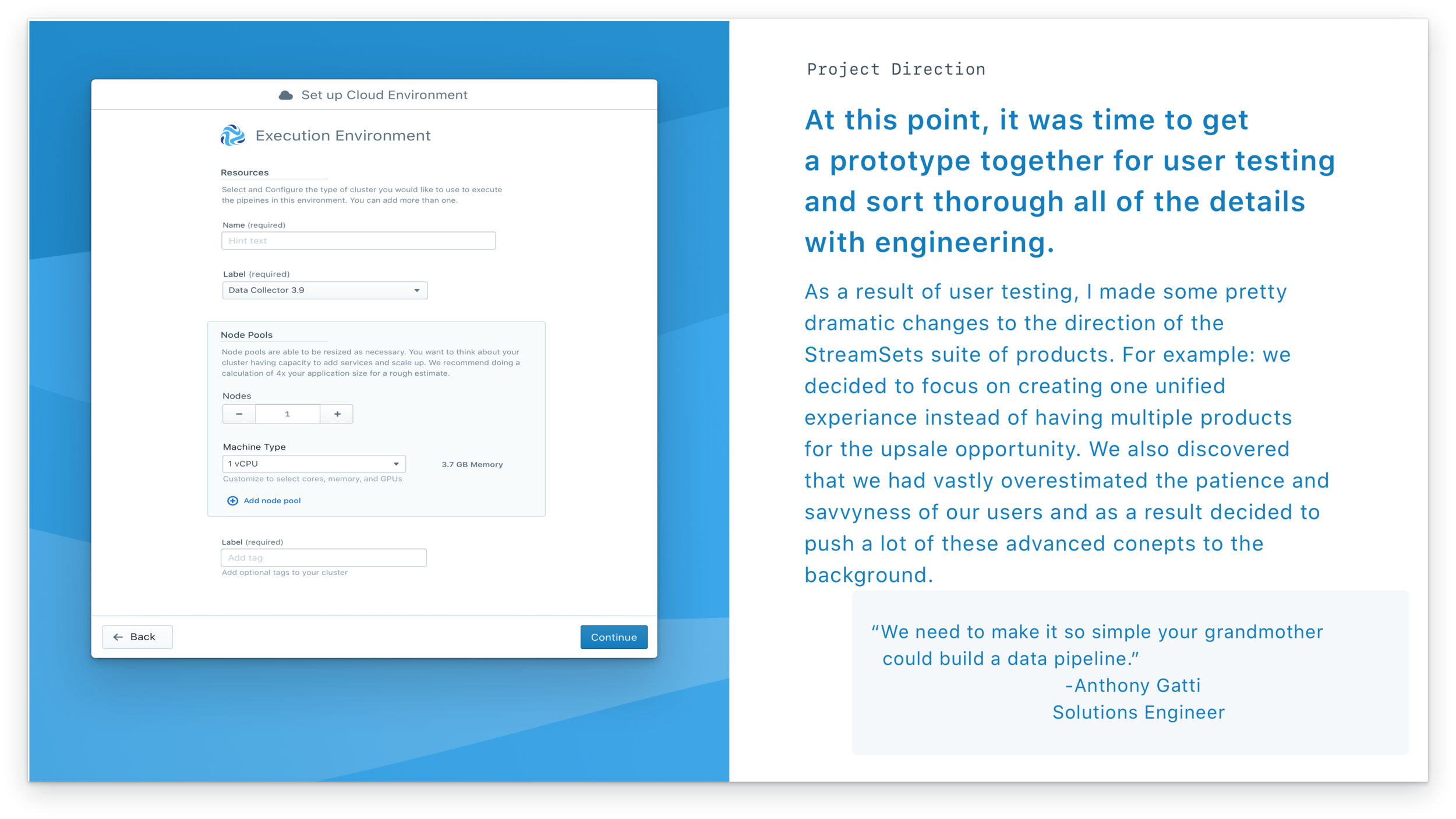 StreamSets Cloud — feature area