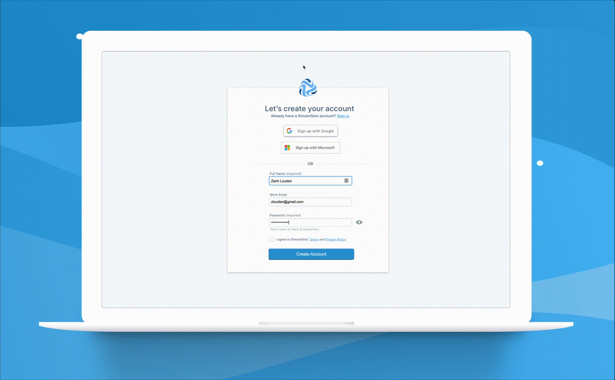 First-time user walkthrough